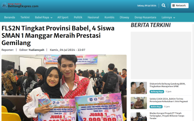 FLS2N Tingkat Provinsi Babel, 4 Siswa SMAN 1 Manggar Meraih Prestasi Gemilang