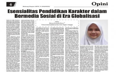 Esensialitas Pendidikan Karakter dalam Bermedia Sosial di Era Globalisasi   