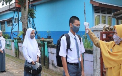 SMA Negeri 1 Manggar Mulai Lakukan KBM Tatap Muka di Masa Pandemi, Begini Suasananya