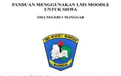 Panduan Menggunakan LMS Moodle Untuk Siswa SMA Negeri 1 Manggar