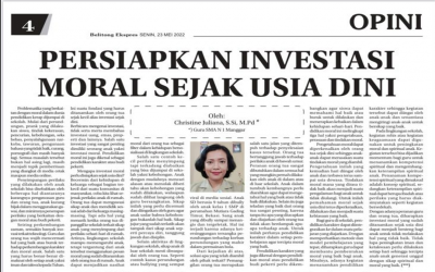 PERSIAPKAN INVESTASI MORAL SEJAK USIA DINI