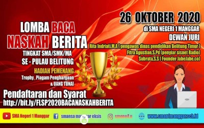 Angkat Tema Adiwarna Bahasa, Festival Adikarya Bintang Literasi Smansa Manggar Resmi Digelar